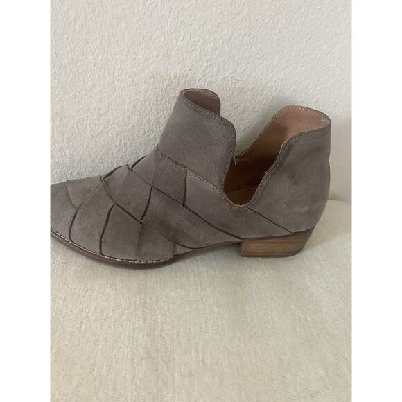 Seychelles Garnet Hill Seychelles Woven Ankle Bootie Boots Womens Size 9 Gray - Picture 4 of 8